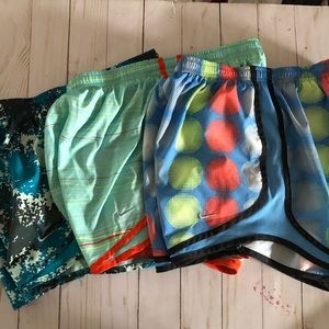 3 Pair Nike Dri Fit Running Shorts Size S
